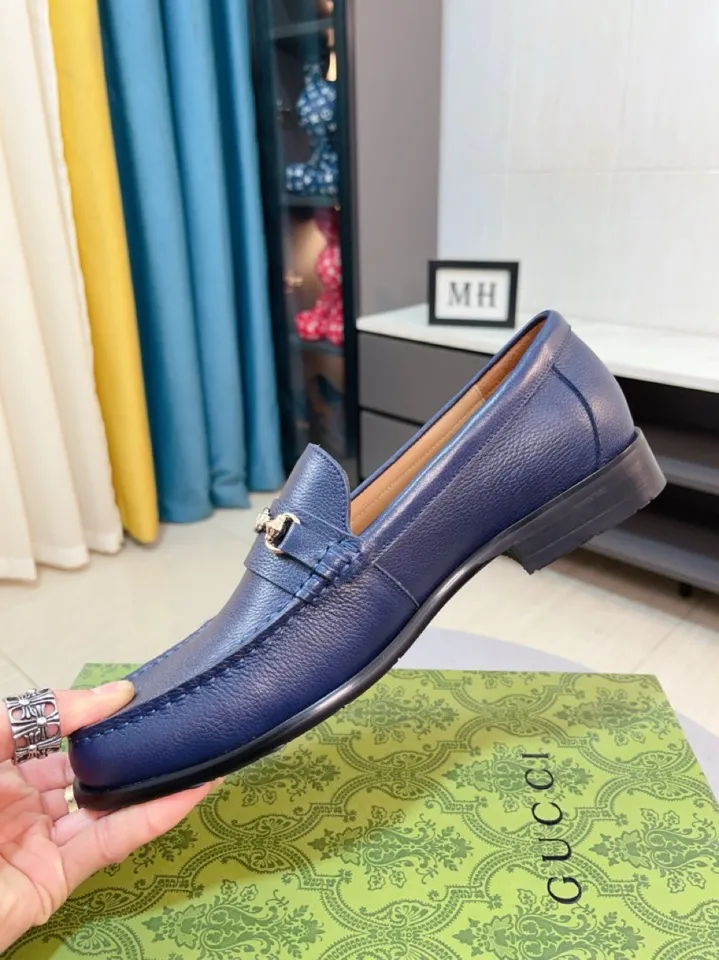 Men's shoes 💰500🌹🌹Niuli [GUCCI Gucci] A new style of formal men's leather shoes is coming~ The original quality upper is made of patent leather imported from Italy, the leather is soft and delicate, comfortable and soft first-layer cowhide lining, rubber wear-resistant outsole, the shoe shape is dignified and domineering, and the luxury charm cannot be concealed! The natural and free nouveau riche leads the trend. Code number: 38-44
